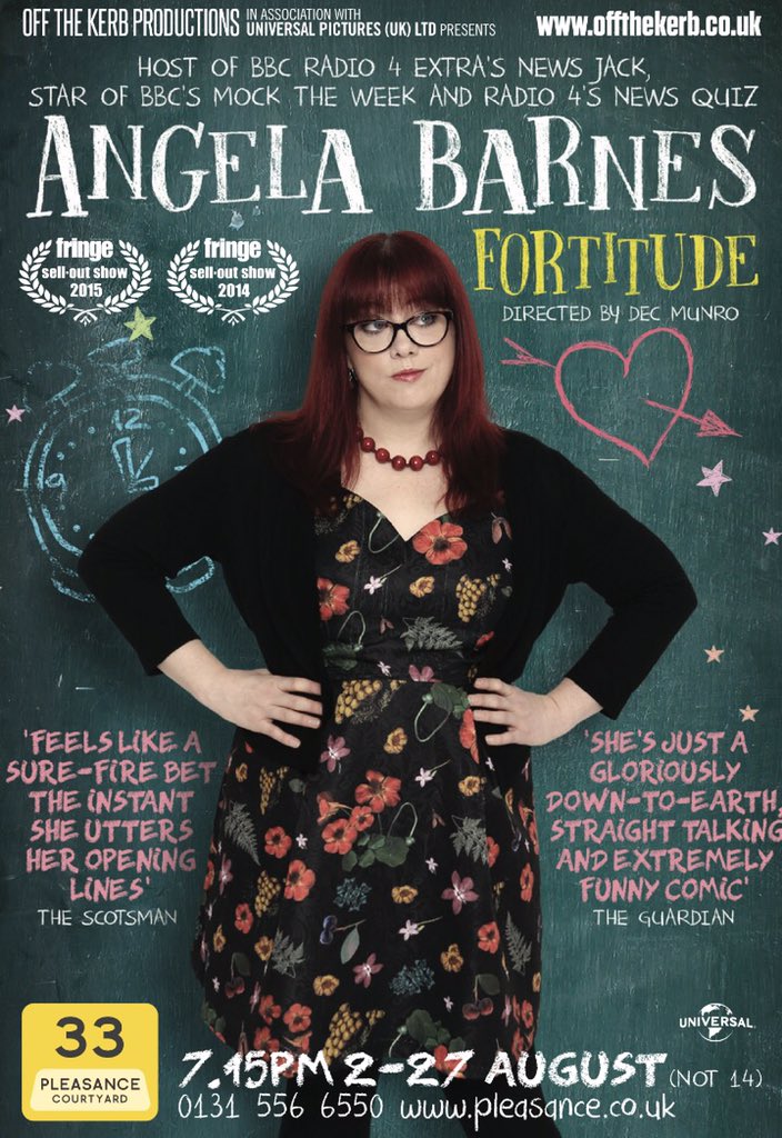 Angela Barnes Fortitude Poster - Comedy Director Producer Dec Munro